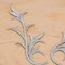1 Pair Silver Iron on Embroidery Leaf Patch Shiny Floral Applique Decorative Patch